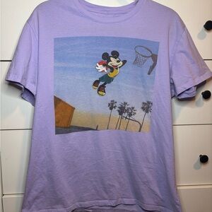 Disney Lavender Tee with Mickey Mouse